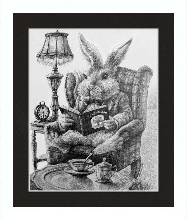 The White Rabbit (Drawing) Art Print