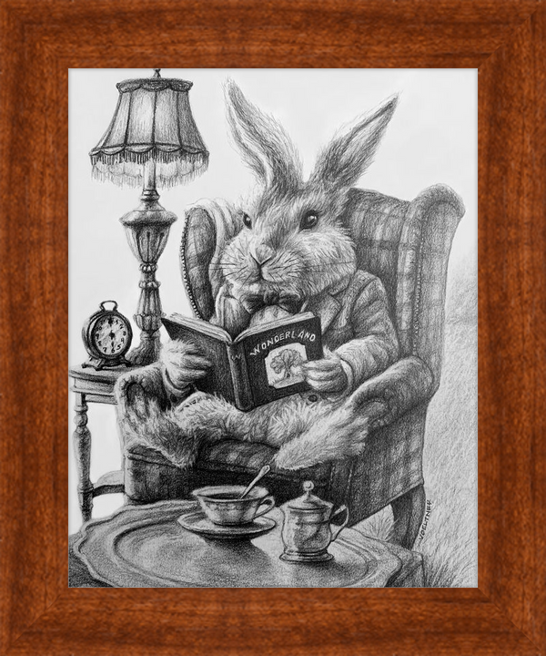 The White Rabbit (Drawing) Art Print