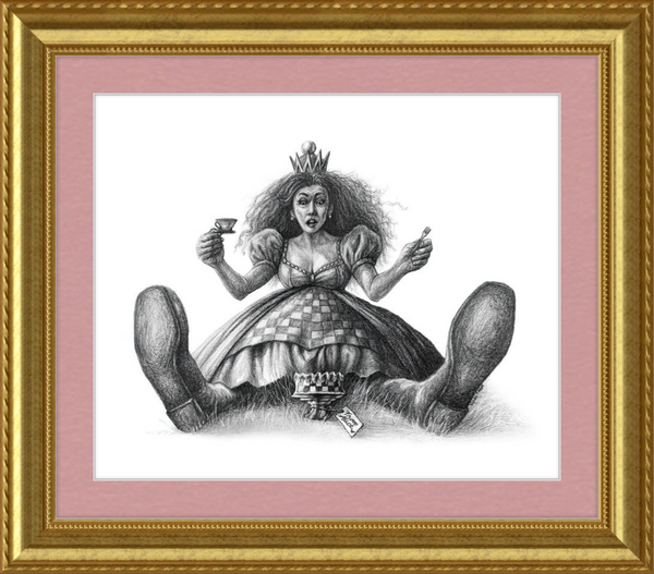 The Red Queen (Drawing) Art Print