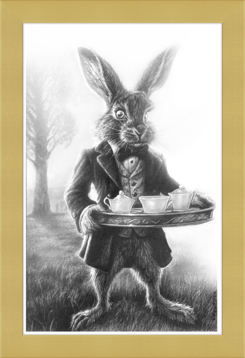 The March Hare (Drawing) Art Print