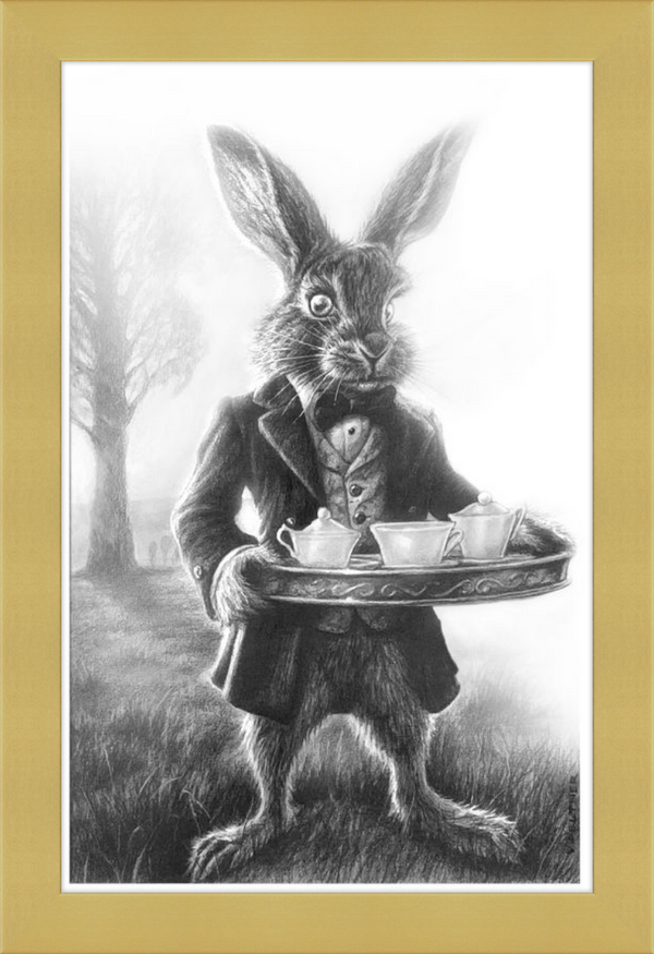 The March Hare (Drawing) Art Print