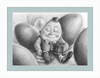 Humpty Dumpty (Drawing) Art Print