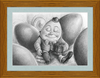 Humpty Dumpty (Drawing) Art Print