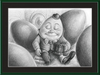 Humpty Dumpty (Drawing) Art Print