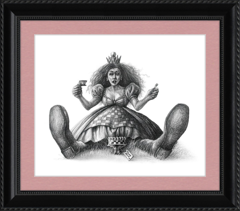 The Red Queen (Drawing) Art Print