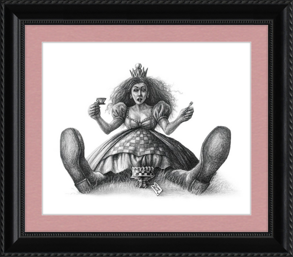 The Red Queen (Drawing) Art Print