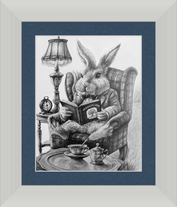 The White Rabbit (Drawing) Art Print