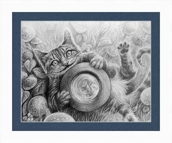The Cheshire Cat (Drawing) Art Print