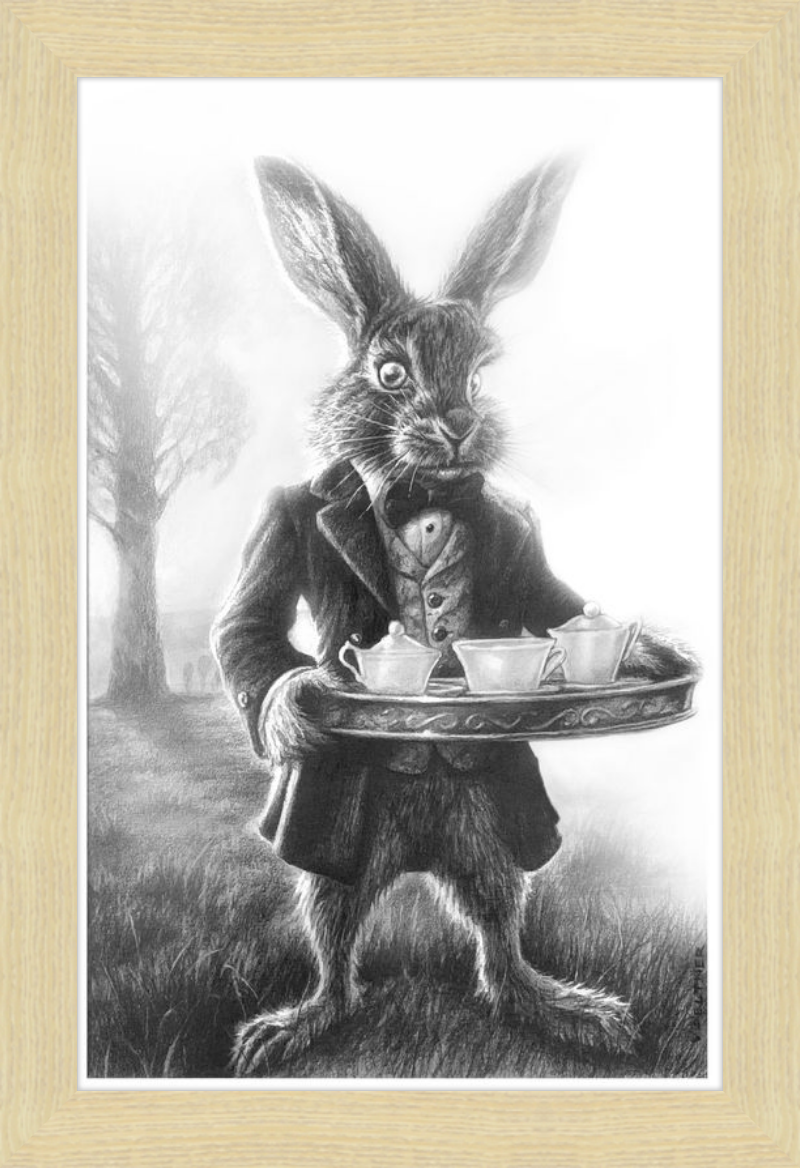 The March Hare (Drawing) Art Print