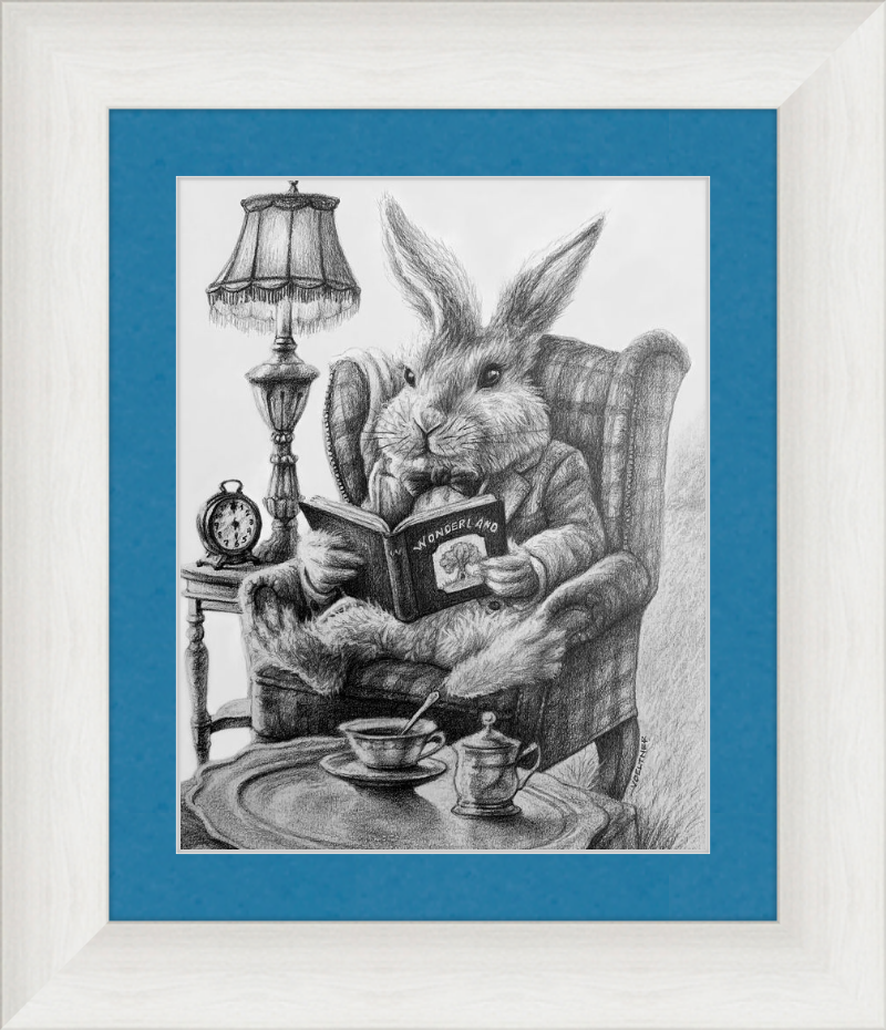 The White Rabbit (Drawing) Art Print