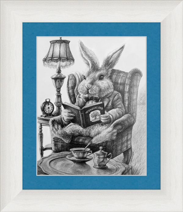 The White Rabbit (Drawing) Art Print