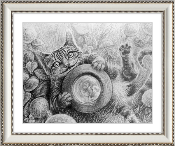 The Cheshire Cat (Drawing) Art Print