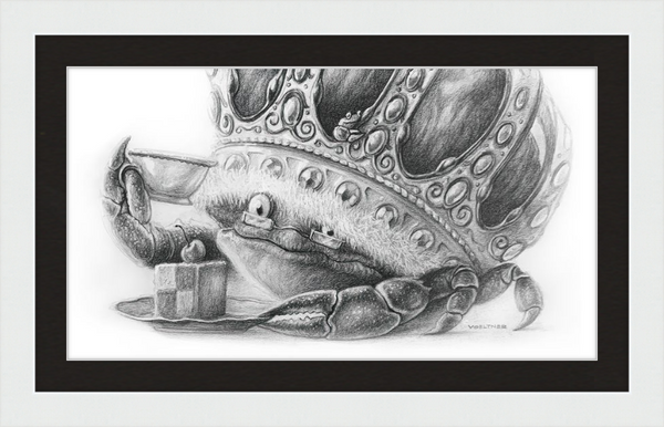 The Old Crab (Drawing) Art Print