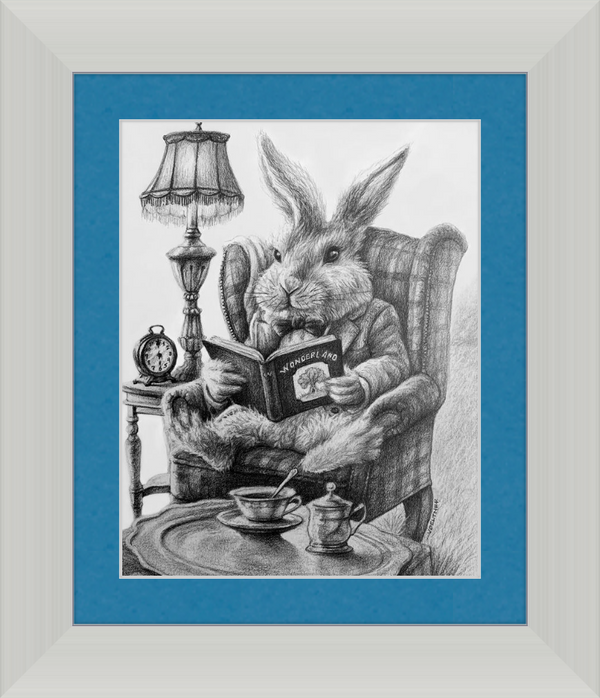 The White Rabbit (Drawing) Art Print