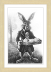 The March Hare (Drawing) Art Print