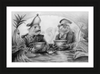 The Footmen (Drawing) Art Print