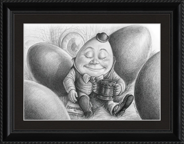 Humpty Dumpty (Drawing) Art Print