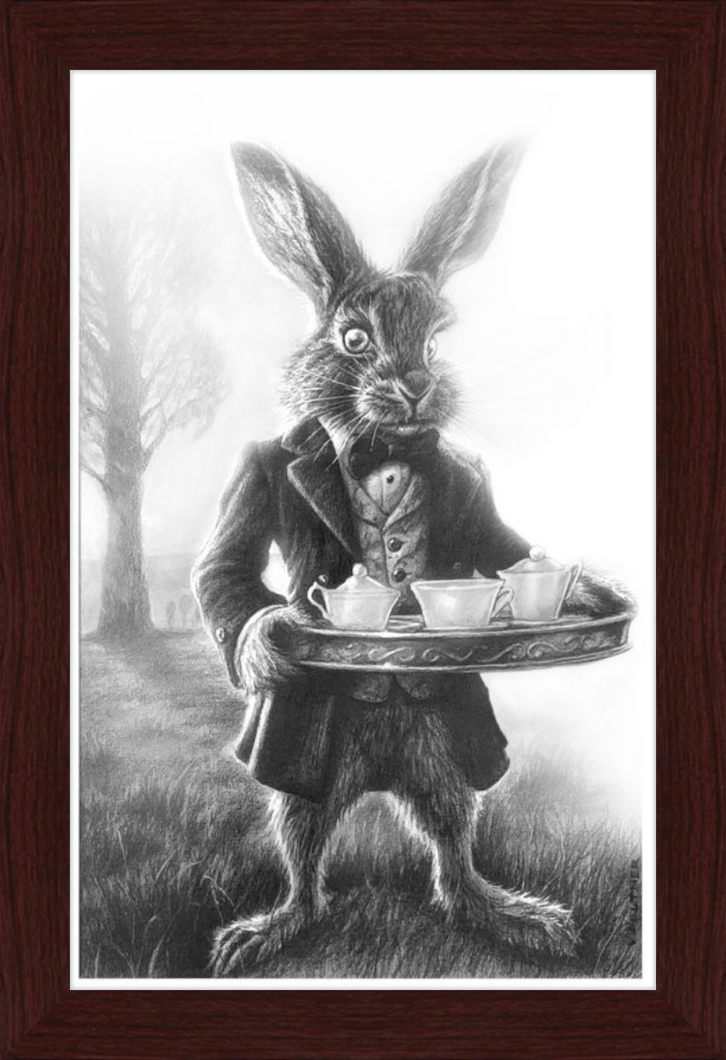The March Hare (Drawing) Art Print