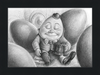 Humpty Dumpty (Drawing) Art Print