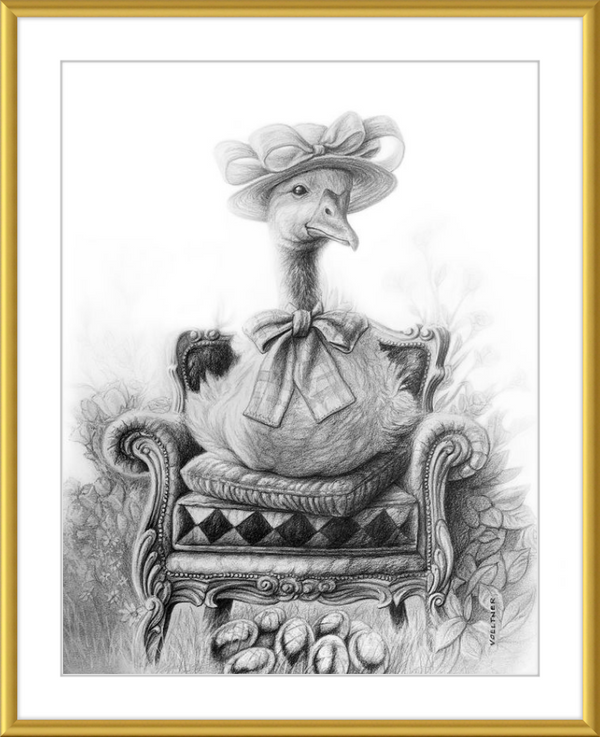 The Goose (Drawing) Art Print