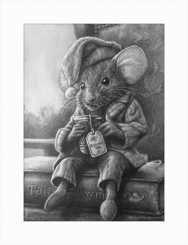 The Dormouse (Drawing) Art Print