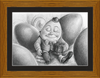 Humpty Dumpty (Drawing) Art Print