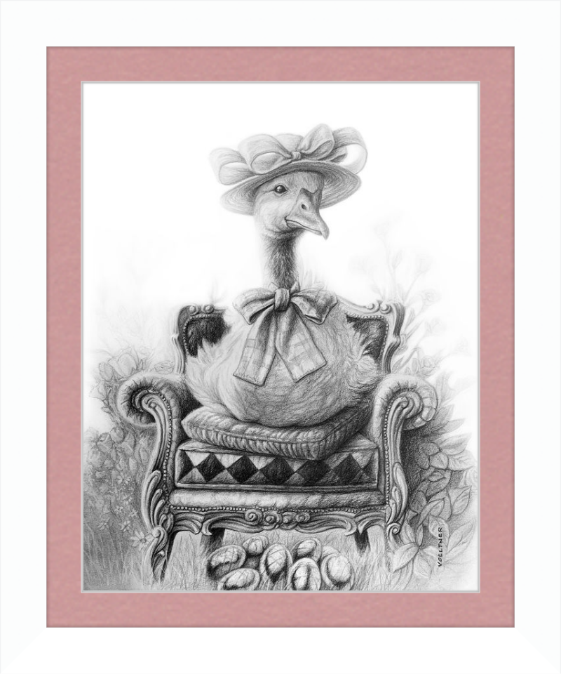 The Goose (Drawing) Art Print