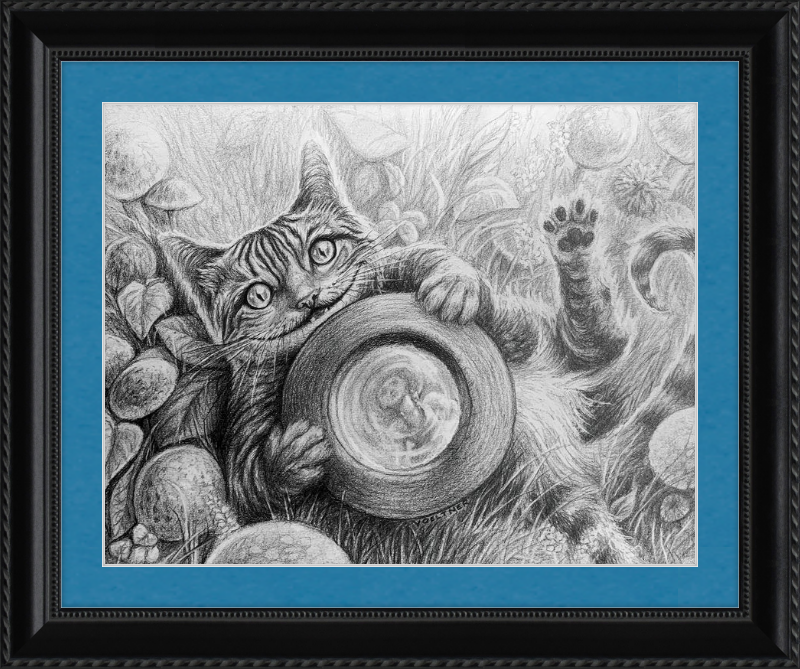 The Cheshire Cat (Drawing) Art Print