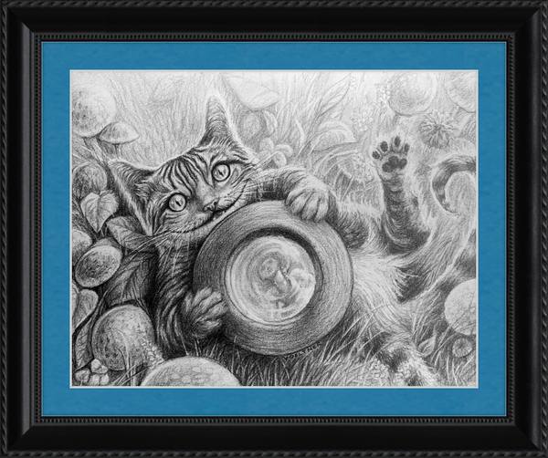 The Cheshire Cat (Drawing) Art Print