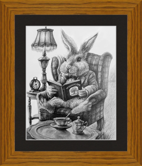 The White Rabbit (Drawing) Art Print