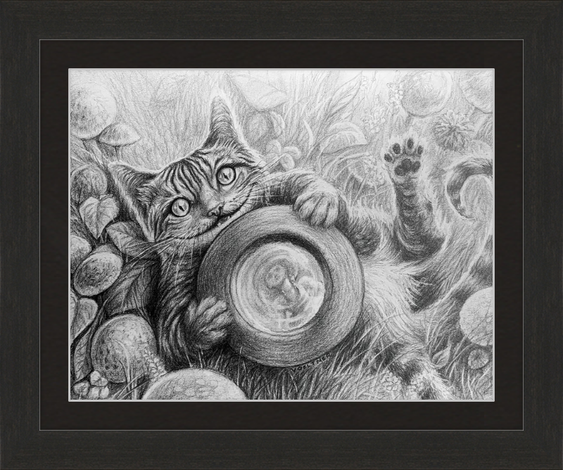 The Cheshire Cat (Drawing) Art Print