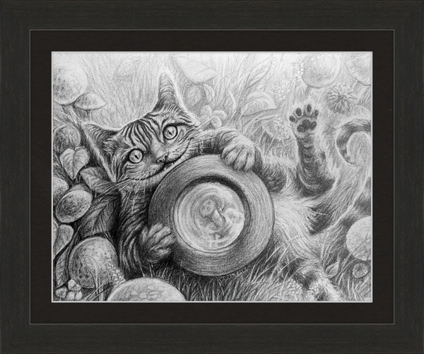 The Cheshire Cat (Drawing) Art Print