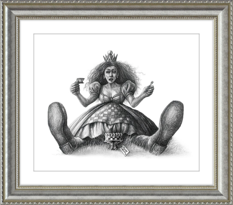The Red Queen (Drawing) Art Print