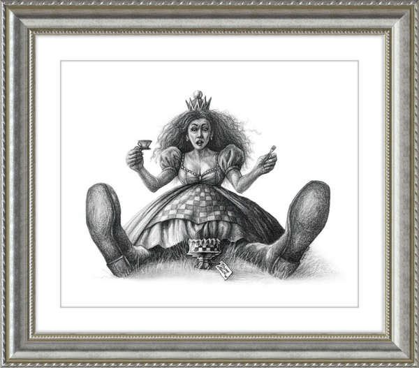 The Red Queen (Drawing) Art Print