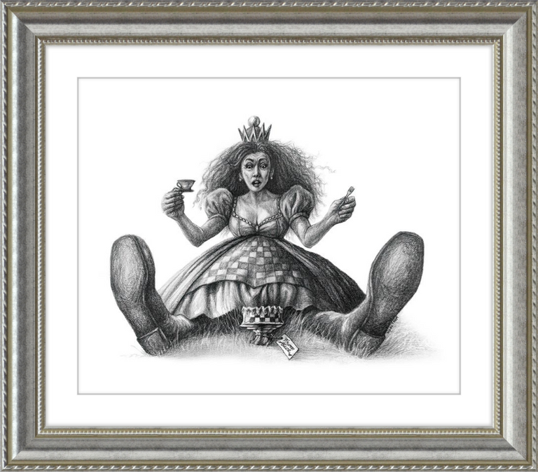 The Red Queen (Drawing) Art Print