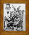 The White Rabbit (Drawing) Art Print