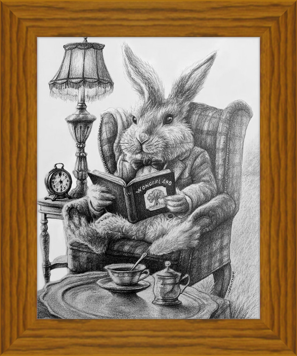 The White Rabbit (Drawing) Art Print