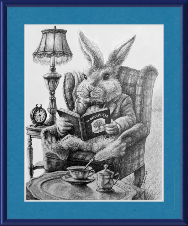 The White Rabbit (Drawing) Art Print