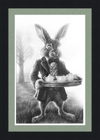 The March Hare (Drawing) Art Print