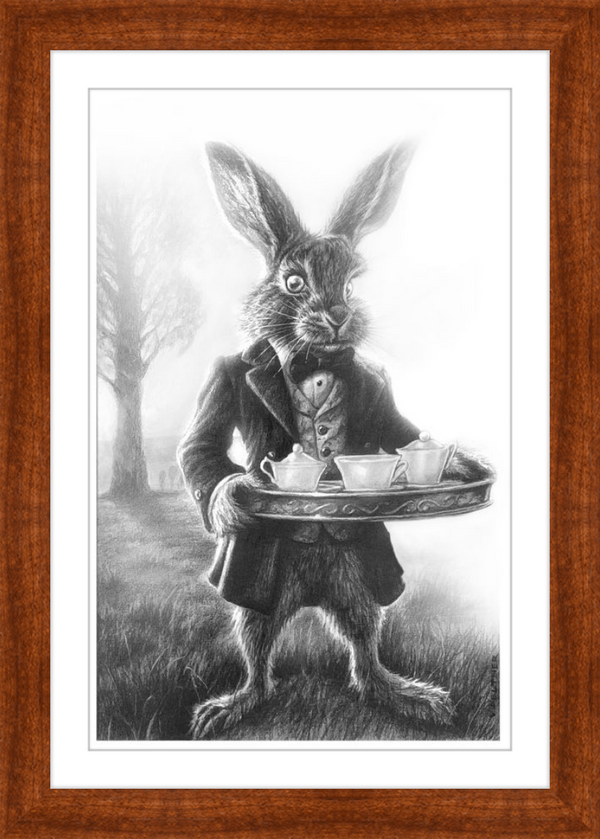 The March Hare (Drawing) Art Print