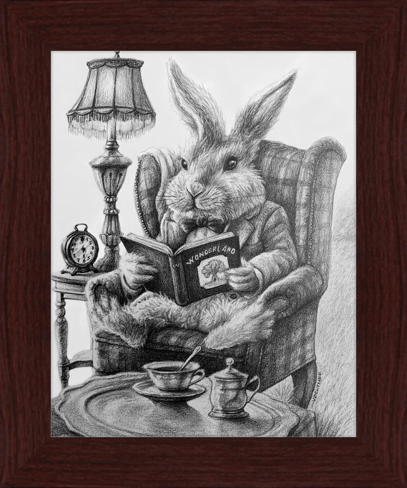 The White Rabbit (Drawing) Art Print