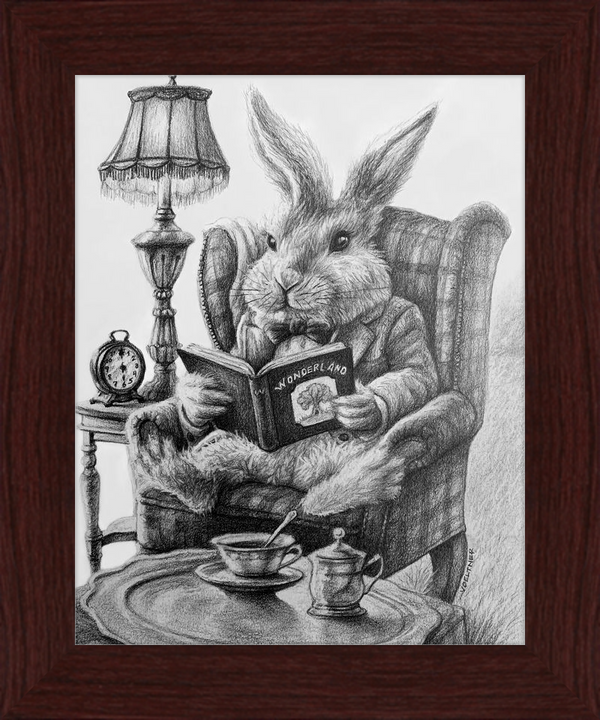 The White Rabbit (Drawing) Art Print
