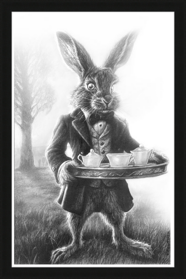 The March Hare (Drawing) Art Print