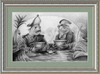 The Footmen (Drawing) Art Print