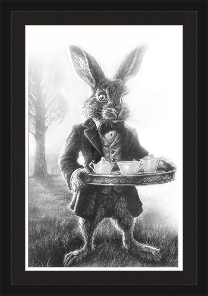 The March Hare (Drawing) Art Print