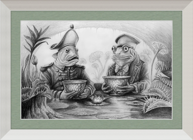 The Footmen (Drawing) Art Print