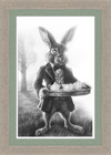 The March Hare (Drawing) Art Print