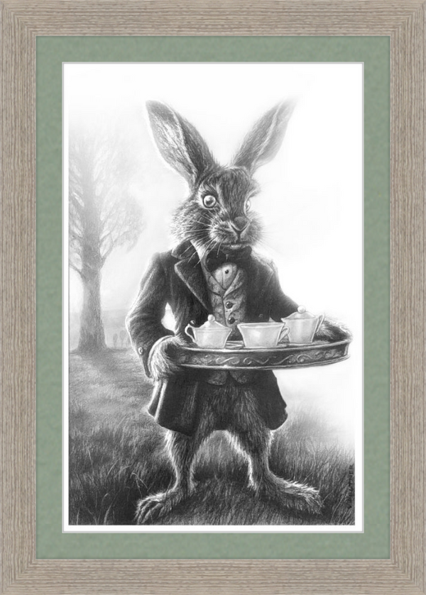 The March Hare (Drawing) Art Print