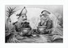 The Footmen (Drawing) Art Print