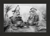 The Footmen (Drawing) Art Print